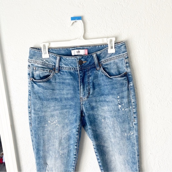 CAbi Jeans Women’s 8 The Cinch Skinny Bleach Acid Wash Distressed - Picture 3 of 6